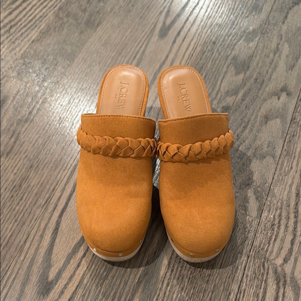 J. Crew Women's Tan Suede Clogs